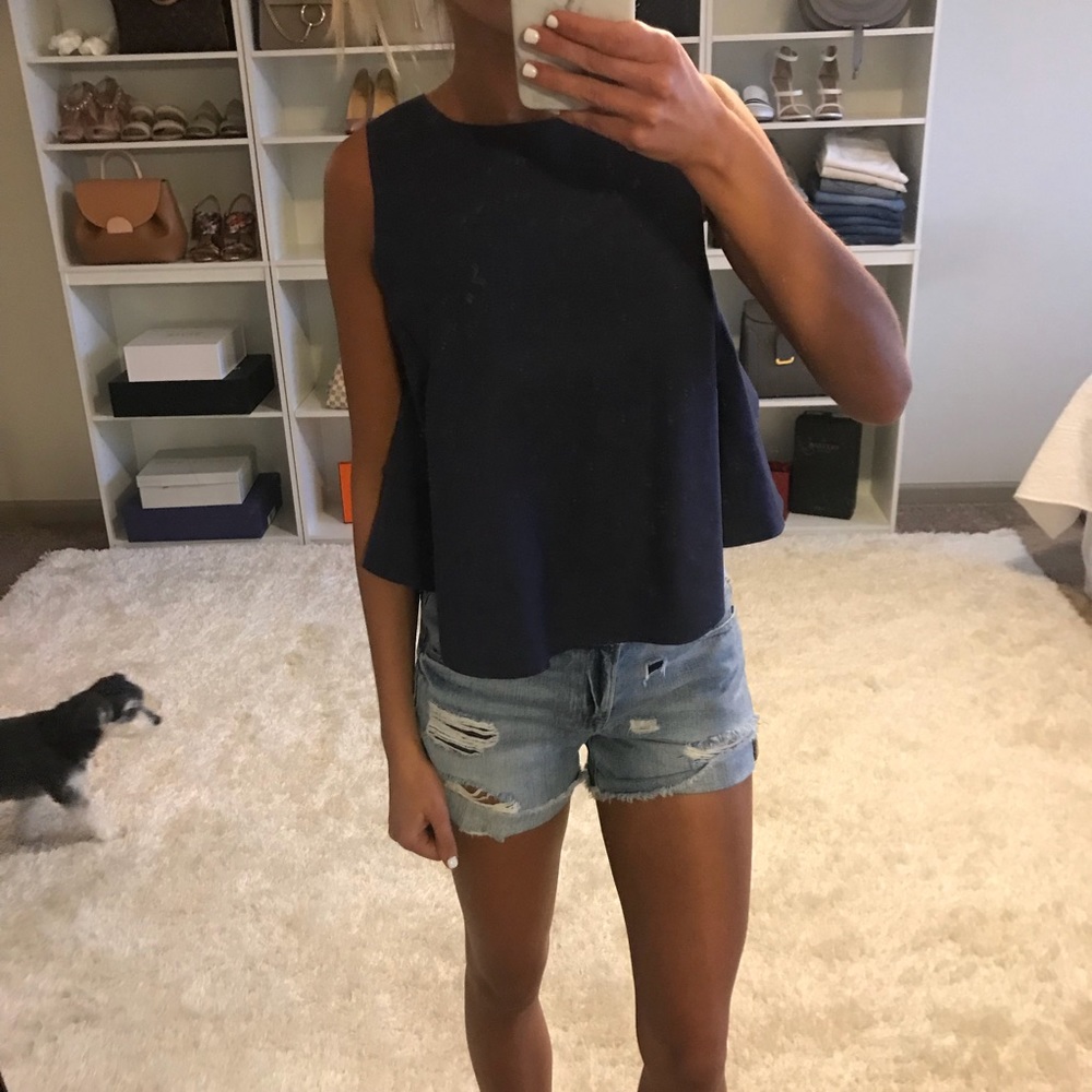 Club Monaco Ruffle Top